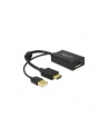 Adapter HDMI(M) -> Displayport1.2(F) + zasilanie USB 0.24M Delock - nr 13