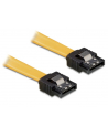 Kabel SATA DATA 0.1m z zatrzaskami metalowymi (krótkie wtyczki) Delock - nr 3