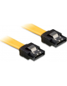 Kabel SATA DATA 0.1m z zatrzaskami metalowymi (krótkie wtyczki) Delock - nr 6