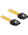 Kabel SATA DATA 0.1m z zatrzaskami metalowymi (krótkie wtyczki) Delock - nr 7