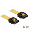 Kabel SATA DATA 0.1m z zatrzaskami metalowymi (krótkie wtyczki) Delock - nr 8