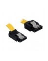 Kabel SATA DATA 0.2m z zatrzaskami metalowymi (krótkie wtyczki) kątowy Delock - nr 12