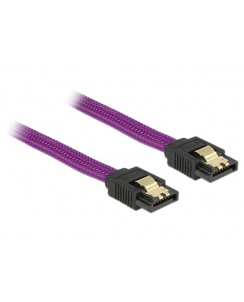Kabel SATA DATA III 0.2m z metalowymi zatrzaskami Premium Delock nr 2
