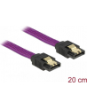 Kabel SATA DATA III 0.2m z metalowymi zatrzaskami Premium Delock - nr 9