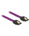 Kabel SATA DATA III 0.3m z metalowymi zatrzaskami Premium Delock - nr 2