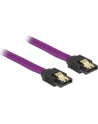 Kabel SATA DATA III 0.3m z metalowymi zatrzaskami Premium Delock - nr 7