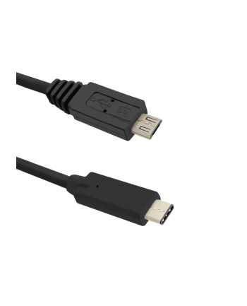 Kabel USB Qoltec 3.1 typ C męski | Micro USB 2.0 B męski | 1.2m