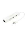 LOGILINK - Adapter Fast Ethernet USB 2.0 do RJ45 z HUB 3xUSB - nr 12