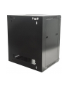 Intellinet Szafka wisząca 19'' 6U/450 mm szklane drzwi jednosekcyjna czarna - nr 4
