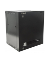 Intellinet Szafka wisząca 19'' 6U/450 mm szklane drzwi jednosekcyjna czarna - nr 5