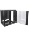 Intellinet Szafka wisząca 19'' 6U/450 mm szklane drzwi jednosekcyjna czarna - nr 6