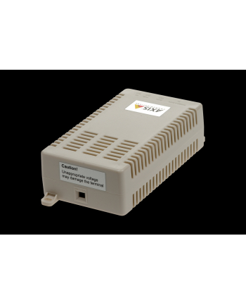 AXIS T8127 60 W SPLITTER 12/24 V DC PoE splitter. Can deliver both 12 and 24 V DC (user selectable) from High PoE 60W midspan. Useful to power and connect non-PoE devices like IP cameras, magnetic locks for access control systems, WiFi AP, thin clients et