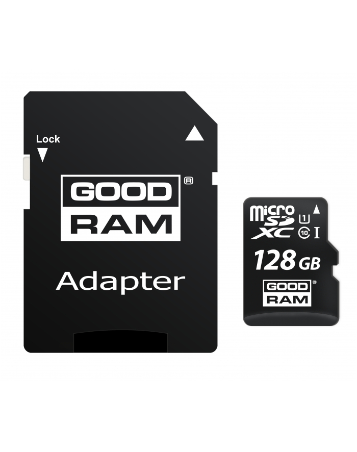 GOODRAM microSD 128GB CL10 UHS I + adapter główny