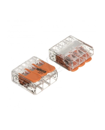 WAGO złącze instalacyjne 50 szt. do przewodów 3x0 2-4mm2 32A  450 V  221-413 nr 2