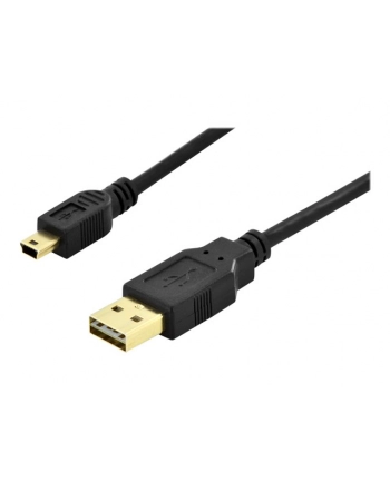 ASSMANN Kabel połączeniowy USB 2.0 HighSpeed dwustronny USB A/miniUSB B M/M 1,8m nr 1