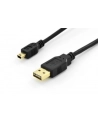 ASSMANN Kabel połączeniowy USB 2.0 HighSpeed dwustronny USB A/miniUSB B M/M 1,8m - nr 1