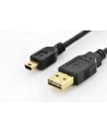 ASSMANN Kabel połączeniowy USB 2.0 HighSpeed dwustronny USB A/miniUSB B M/M 1,8m - nr 7