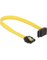 Delock kabel SATA 6 Gb/s kątowy góra/prosty metal. zatrzaski 20cm żółty - nr 11