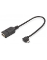 ASSMANN Kabel adapter USB2.0 HighSpeed OTG Typ microUSB B kątowy/USB A M/Ż 0,15m - nr 15