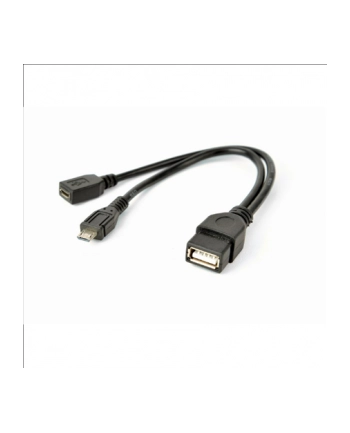 Gembird kabel USB 2.0 OTG AF -> USB micro BM + USB micro BF (zasilanie) nr 2