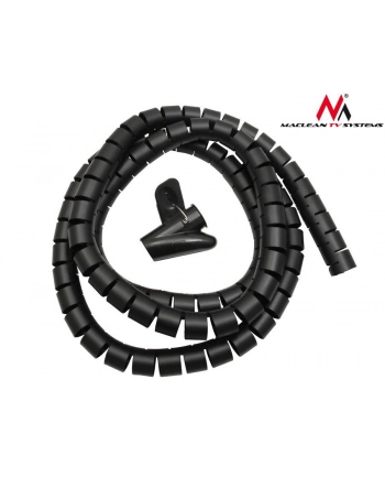 Maclean MCTV-676 B organizator maskownica kabli, 25mm x 2m  czarna nr 1