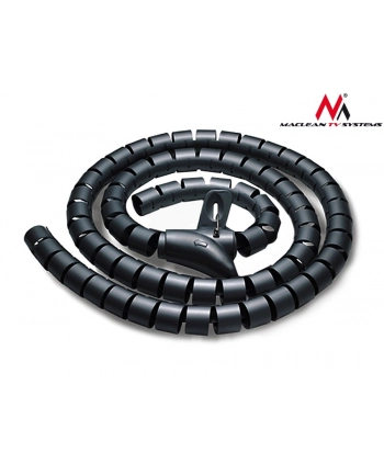 Maclean MCTV-676 B organizator maskownica kabli, 25mm x 2m  czarna nr 2