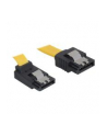 Delock kabel SATA 6 Gb/s kątowy góra/prosty metal. zatrzaski 30cm żółty - nr 5