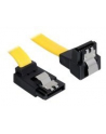 Delock kabel SATA 6 Gb/s kątowy góra/dół metal. zatrzaski 50cm żółty - nr 11