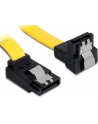 Delock kabel SATA 6 Gb/s kątowy góra/dół metal. zatrzaski 50cm żółty - nr 13