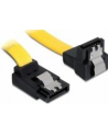 Delock kabel SATA 6 Gb/s kątowy góra/dół metal. zatrzaski 50cm żółty - nr 16