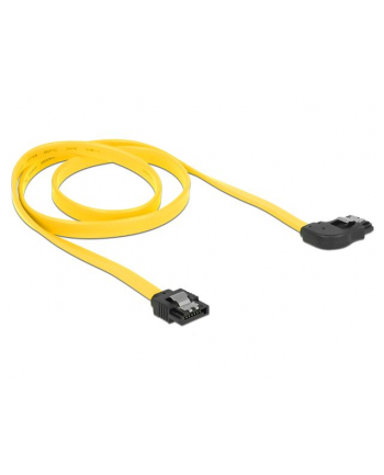 Delock kabel SATA 6 Gb/s kątowy prawo/prosto metal. zatrzaski 30cm żółty nr 2