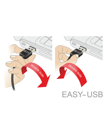 Delock kabel USB 2.0 micro AM-BM Dual Easy-USB 2m black nr 2