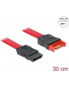 Delock kabel przedłużacz SATA 6 Gb/s (męski/żeński) 30cm czerwony - nr 12