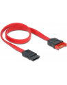 Delock kabel przedłużacz SATA 6 Gb/s (męski/żeński) 30cm czerwony - nr 13