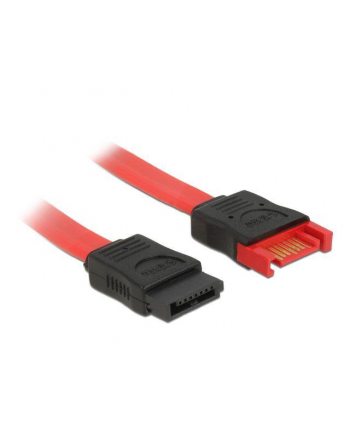 Delock kabel przedłużacz SATA 6 Gb/s (męski/żeński) 30cm czerwony