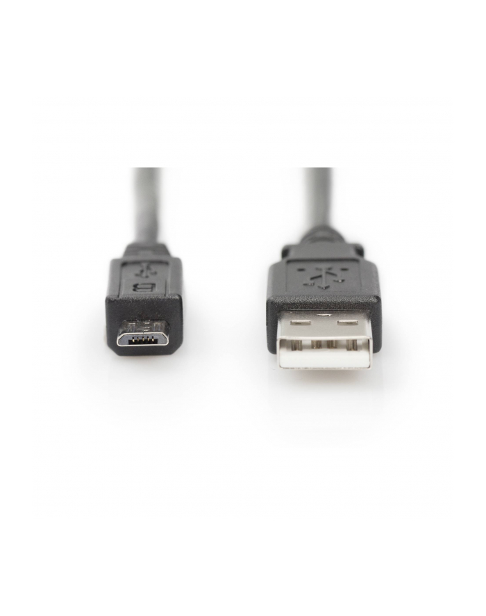 ASSMANN Kabel połączeniowy USB 2.0 HighSpeed Typ USB A/microUSB B M/M czarny 1m główny