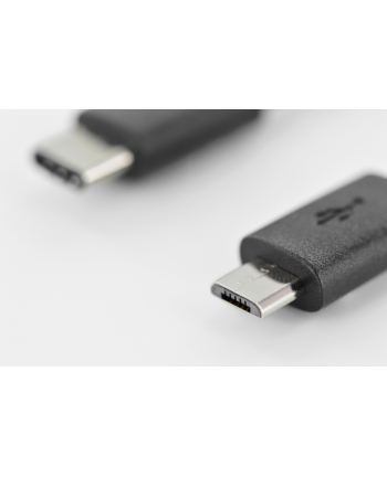 ASSMANN Kabel połączeniowy USB2.0 HighSpeed Typ USB C/microUSB B M/M czarny 1,8m