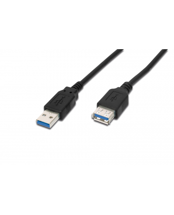 ASSMANN Kabel przedłużający USB 3.0 SuperSpeed Typ USB A/USB A M/Ż czarny 3,0m