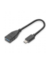 ASSMANN Kabel adapter USB 3.0 SuperSpeed OTG Typ USB C/USB A M/Ż czarny 0,15m - nr 33