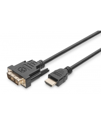 ASSMANN Kabel adapter HDMI 1.3 Standard Typ HDMI A/DVI-D (18+1) M/M czarny 5m