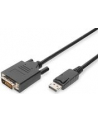 ASSMANN Kabel Displayport 1.1a z zatrzaskiem Typ DP/DVI-D (24+1) M/M czarny 5m - nr 18