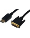 ASSMANN Kabel Displayport 1.1a z zatrzaskiem Typ DP/DVI-D (24+1) M/M czarny 5m - nr 19
