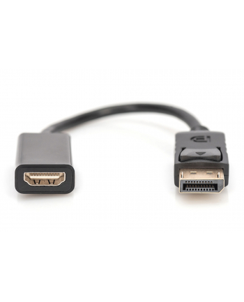 ASSMANN Kabel adapter Displayport1.1a z zatrzaskiem Typ DP/HDMIAM/Żczarny 0,15m