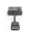 ASSMANN Kabel adapter Displayport1.1a z zatrzaskiem TypDP/DSUB15M/Ż czarny 0,15m - nr 23