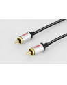 EDNET Kabel połączeniowy Audio Cinch Mono Typ RCA/RCA M/M szary 2,5m - nr 2