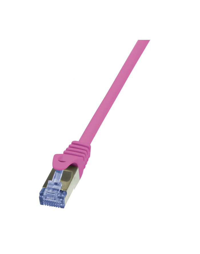 LOGILINK Patchcord Cat.6A 10G S/FTP PIMF PrimeLine 0,5m różowy główny