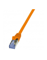 LOGILINK Patchcord Cat.6A 10G S/FTP PIMF PrimeLine 1m pomarańczowy - nr 1