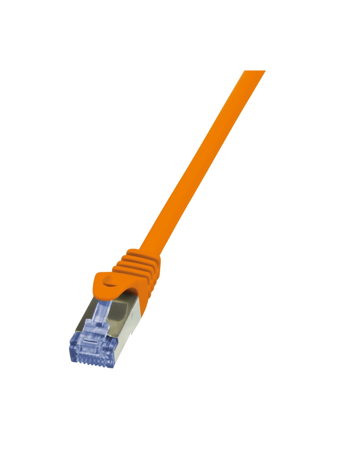 LOGILINK Patchcord Cat.6A 10G S/FTP PIMF PrimeLine 1m pomarańczowy główny