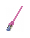 LOGILINK Patchcord Cat.6A 10G S/FTP PIMF PrimeLine 1,5m różowy - nr 4