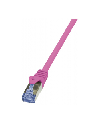 LOGILINK Patchcord Cat.6A 10G S/FTP PIMF PrimeLine 1,5m różowy